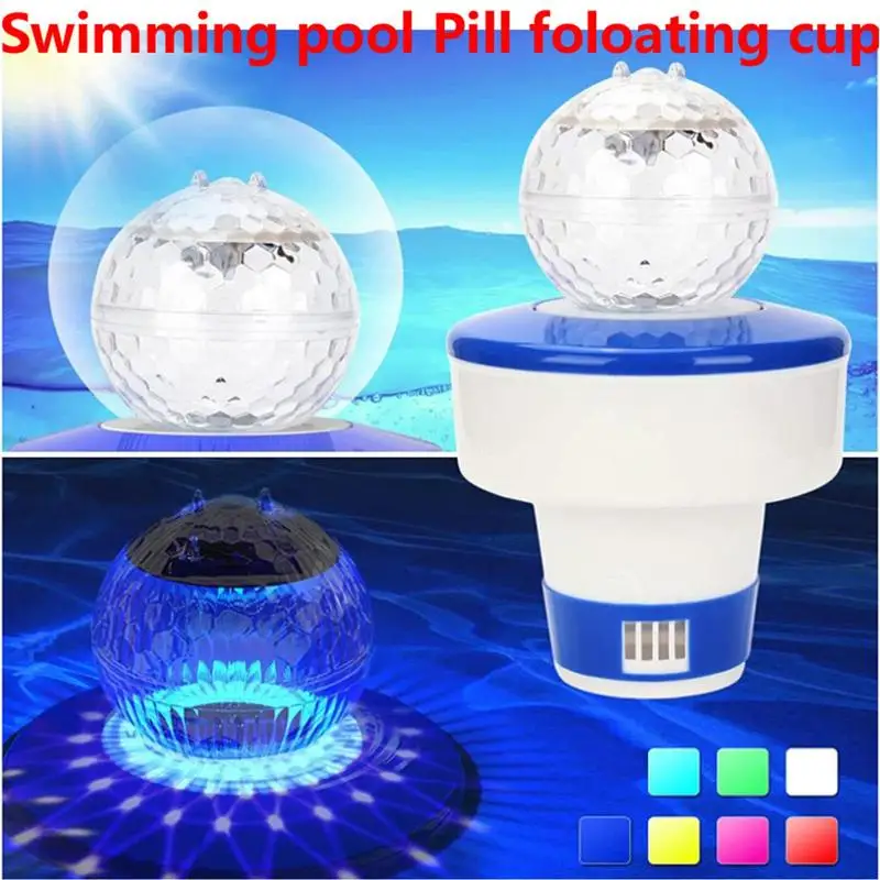Drijvende Led Zwembadverlichting Waterdicht Zwembad Zonne-Energie Verlichting Met 7 Kleuren Zonne-Energie Drijvende Zwembadverlichting Zwembad Led Lights