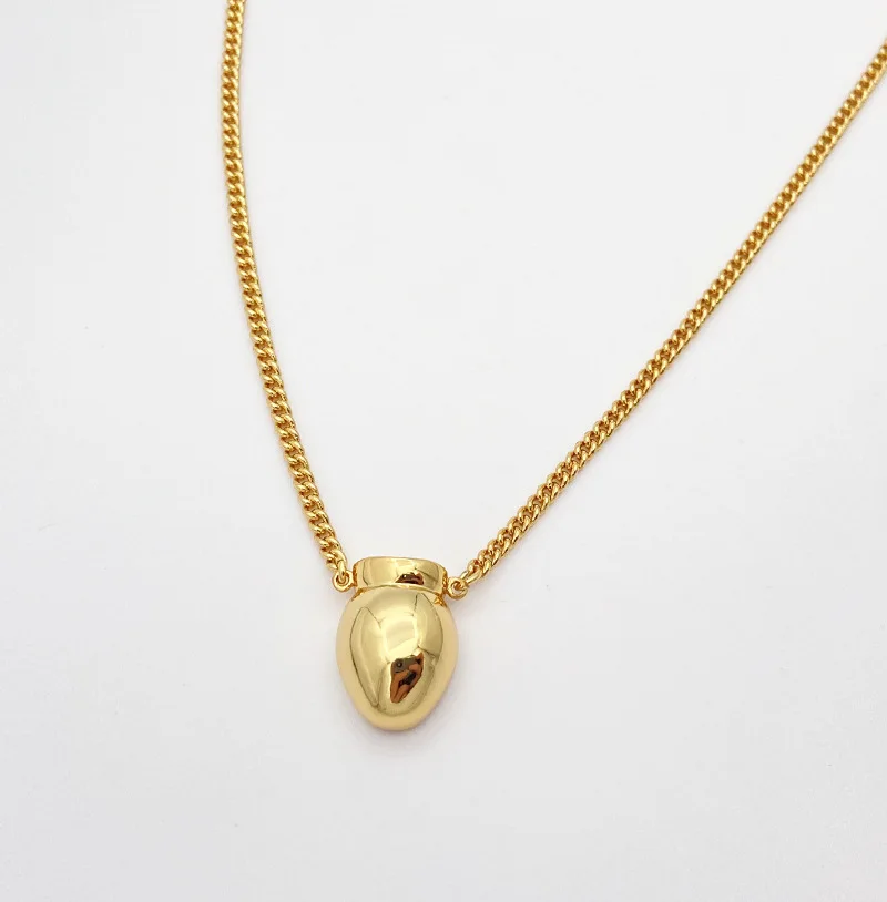 

Brass Stuning Bottle Pendant Necklaces Women Jewelry Punk Hiphop Designer Runway Rare Gown Boho Top Japan Korean