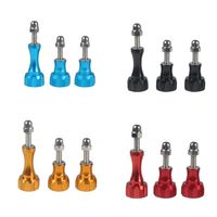 Upgrape Aluminum Alloy Bolt Nut Thumb M5 Screws Mount 1xLong 2x Short CNC for GoPro 13 12 10 9 DJI Osmo Action Sjcam 4K Camera