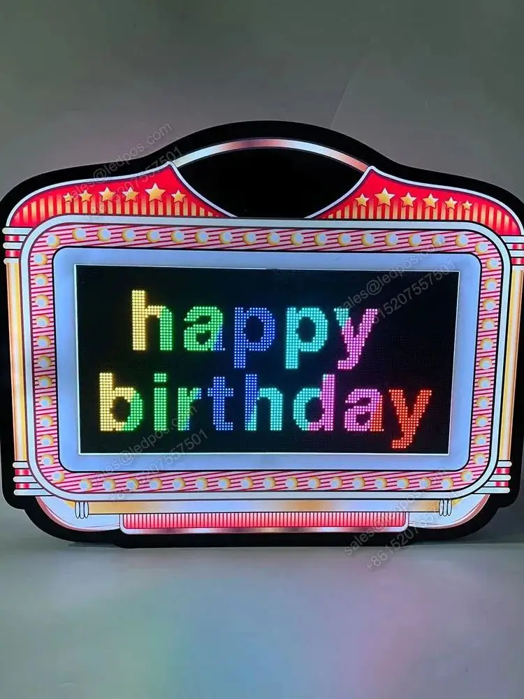 Hot Sale Display Luminous Aboard with Digital Screen APP Control Bottle Presenter Marquee Sign Led Bottle Glorifier