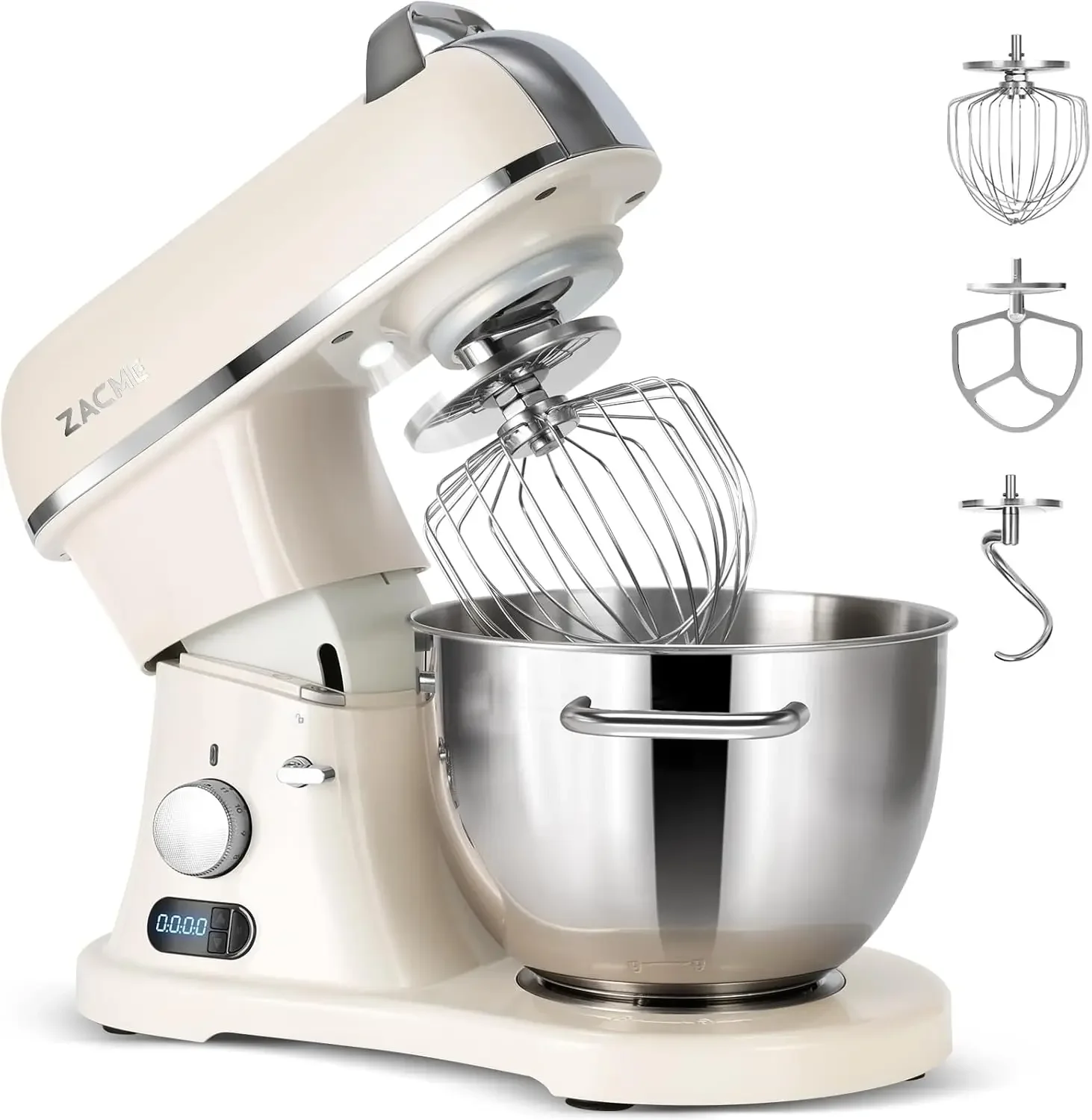 

8.4QT Commercial Stand Mixer 800W with Aluminum Die Casting Meets the Standard of NSF/ANSI 8-2023, Mixers Kitchen Electric Stand