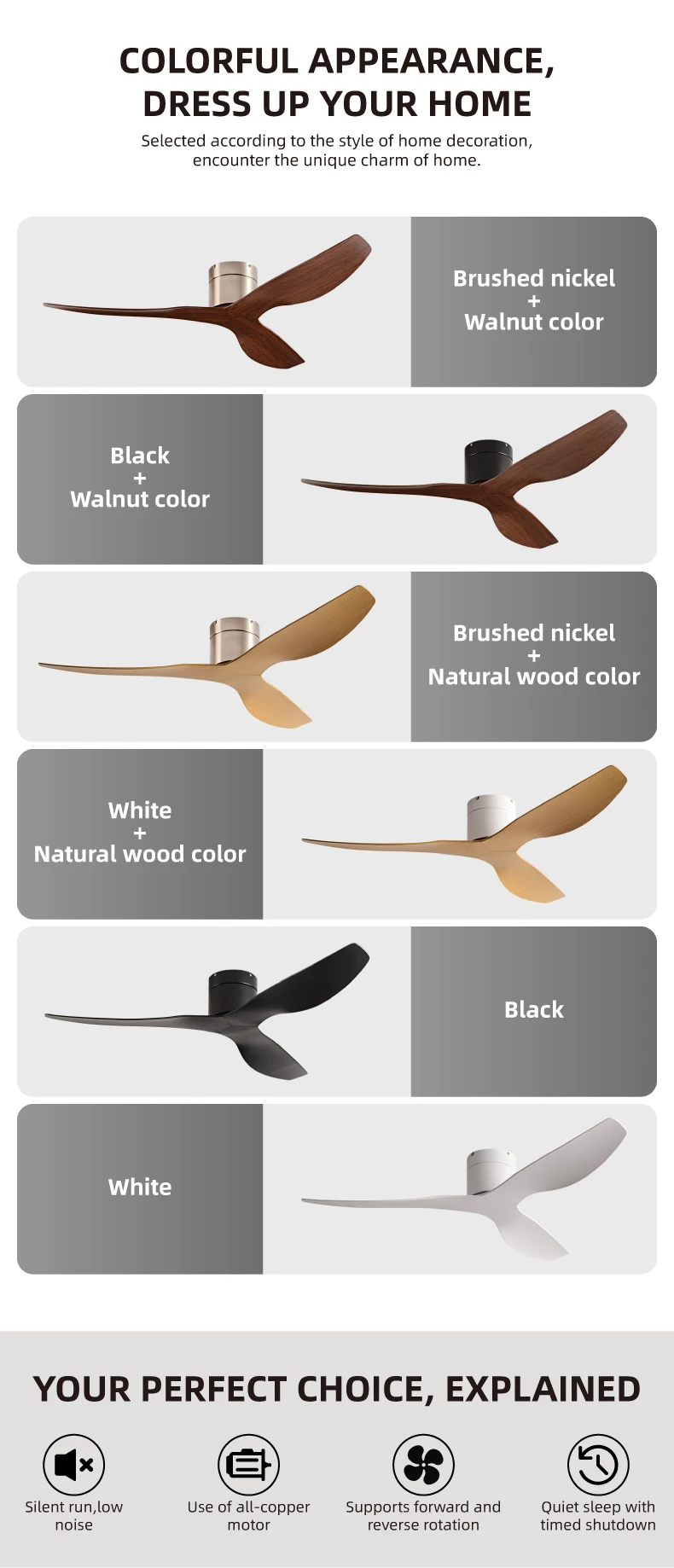 FUMANJIA 52-Inch Industrial Retro Ceiling Fan for Home with Remote — detail 15