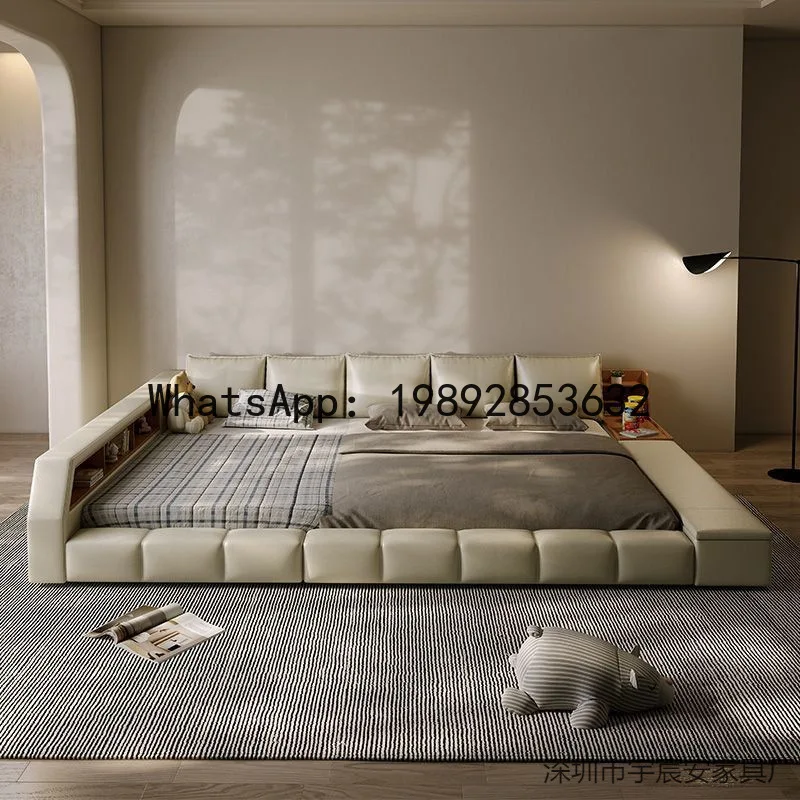 CZ Parent-Child Tatami Family of Three or Four Splicing Bed Bedroom Double Parent-Child Large Bed