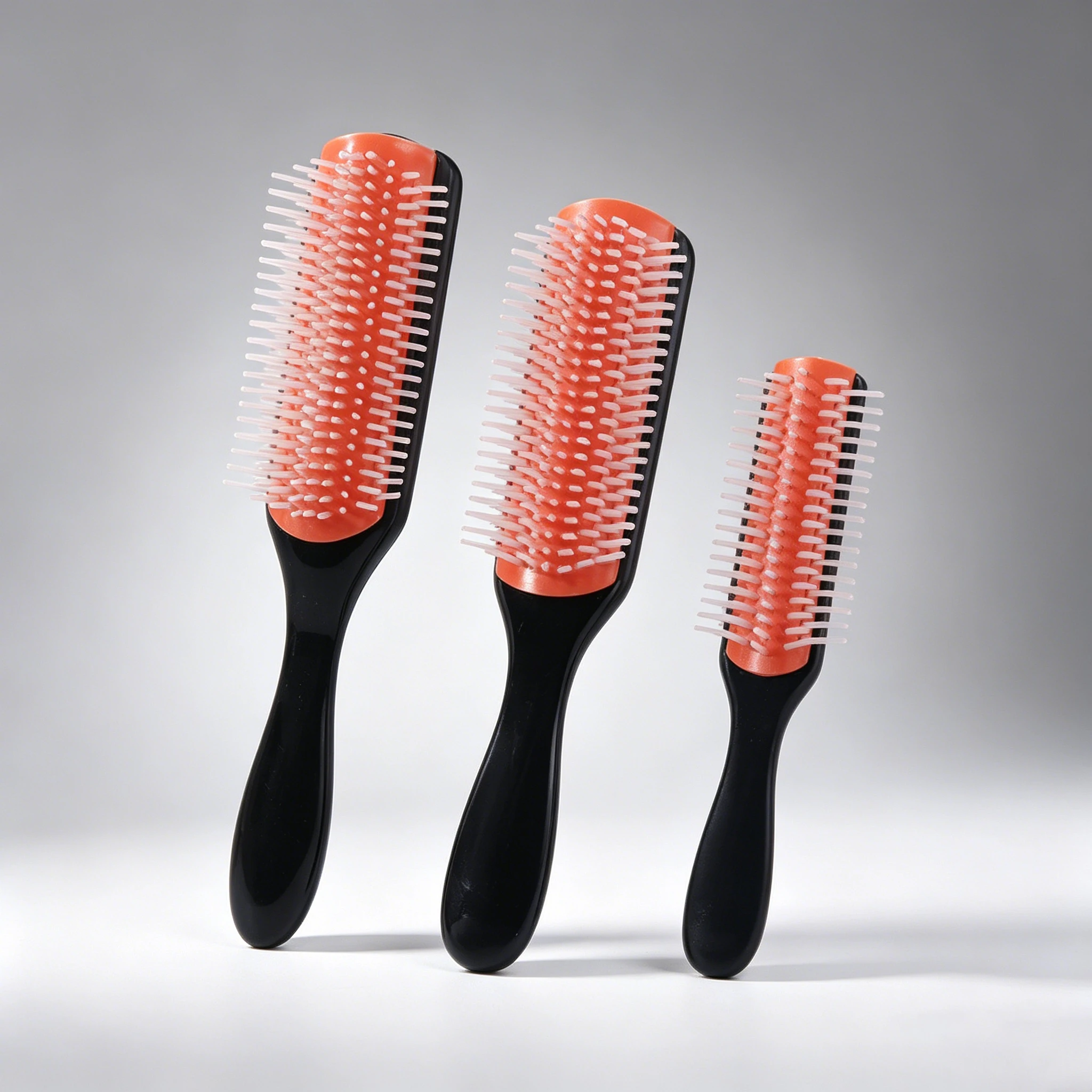 3pcs Nine Row Untied Comb, Straight Roll Detachable Comb, Used for Separating and Shaping Curly Hair, Special for Real Hair Wigs