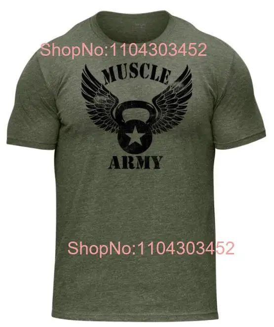 MUSCLE ARMY KETTLEBELL Soft style T Shirt long or short sleeves