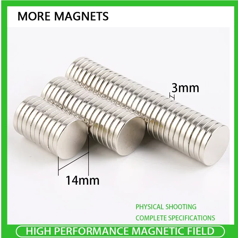 

5~200pcs 14x3mm Round Powerful Magnet Fridge Bulk Sheet Neodymium Disc Magnet 14mm x3mm Permanent NdFeB Strong Magnets 14*3mm