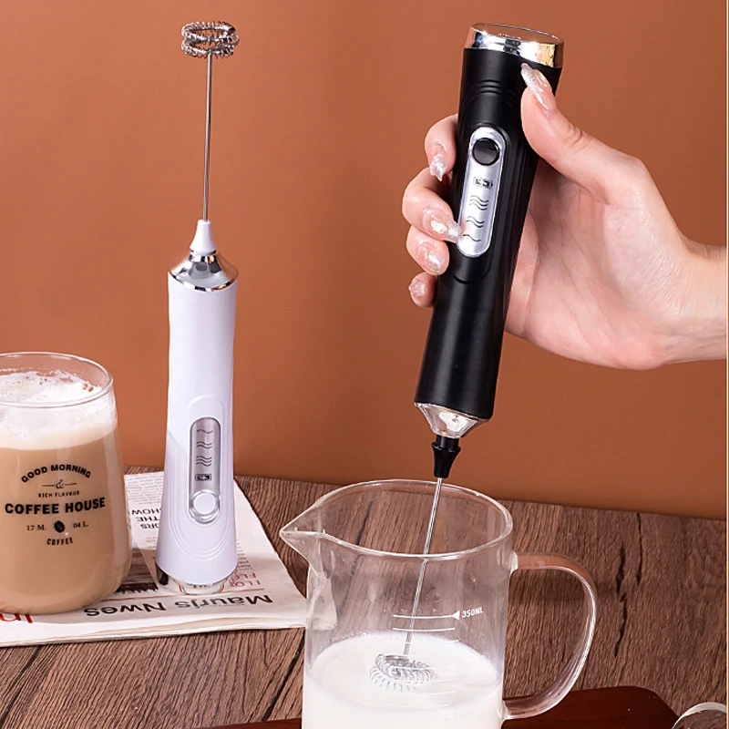 Wireless Electric Milk Frother 3 Speed Mini Blender Mixer Foam Maker for Latte Cappuccino Coffee Frother Egg Beater Coffee Whisk