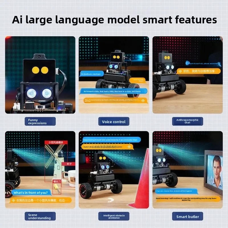 Radar Obstacle Avoidance Visual Recognition AI Large Model Programming Robot