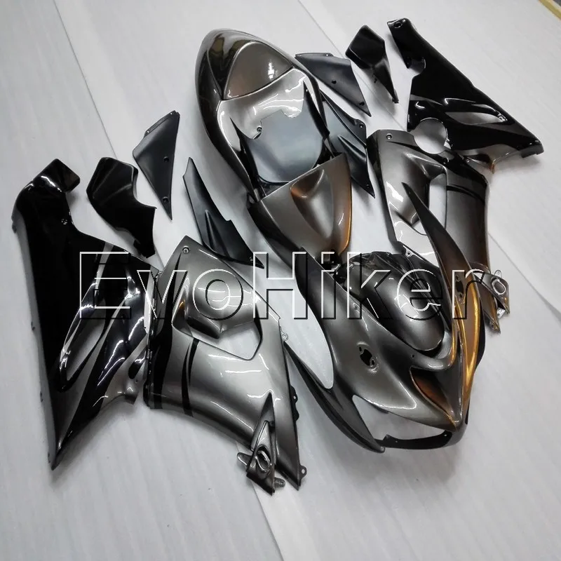 injection Fairings kit for ZX6R 2005 2006 silvergray ZX 6R 05 06 ABS Plastic Body Kit motorcycle panels