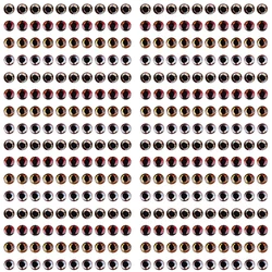 320Pcs Fish eyes for lures 4D 3mm 4mm 5mm 6mm Simulation Fishing eyes Fly Tying Minnow Bait Artificial Crafts DIY Making Tackle
