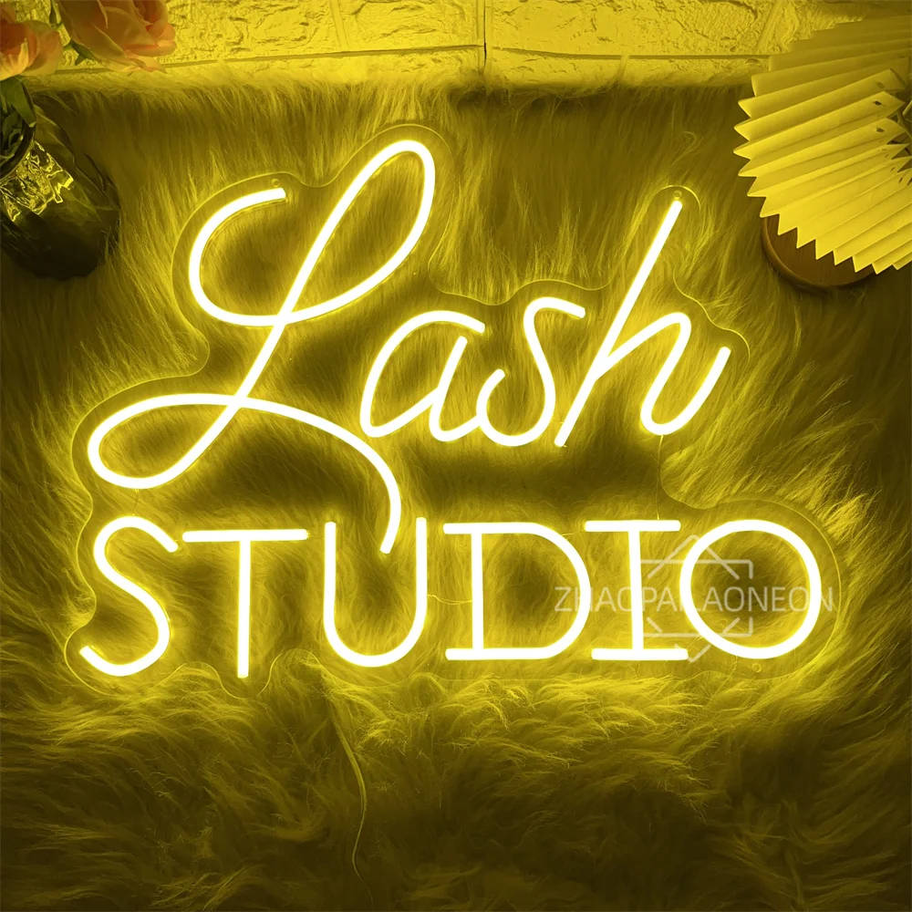 

Lash Studio LED Neon Sign Beauty Salon Decor Lash Room Neon Lights USB Beauty Room Bedroom Decoration Business Signboard