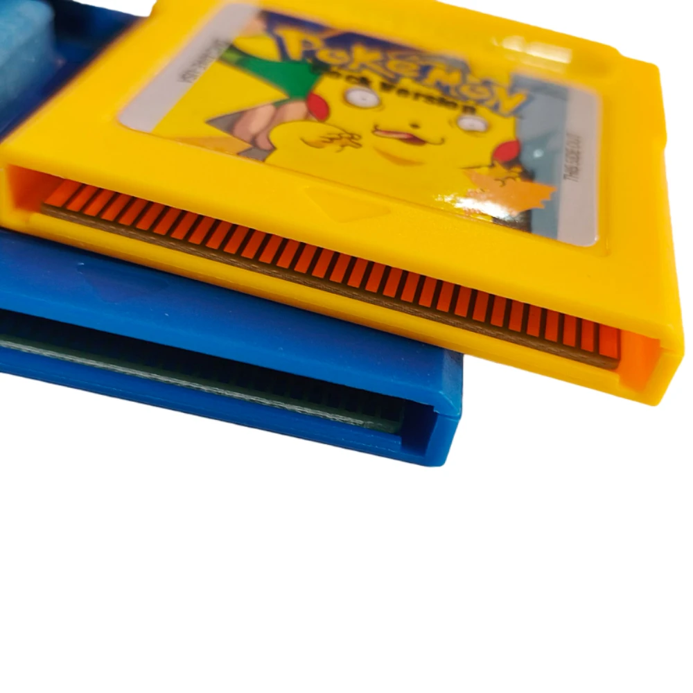 حار الولايات المتحدة الأمريكية بوكيمون خرطوشة GBC بطاقة الألعاب 16 بت لعبة فيديو خرطوشة وحدة التحكم بطاقات ل GB/SP أحمر أزرق كريستال ذهبي أخضر فضي