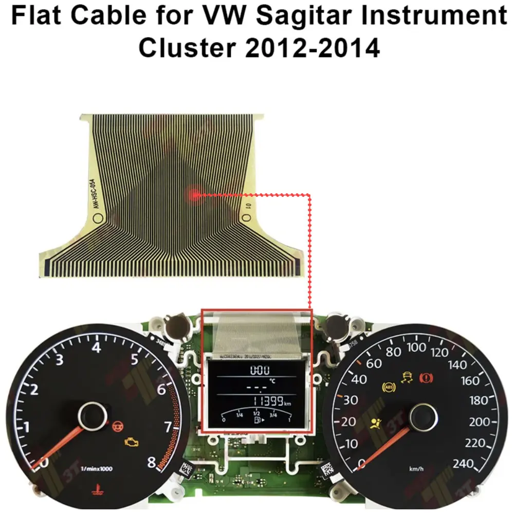 

Плоский кабель для VW Sagitar, запасная часть дисплея приборной панели, автомобильная часть