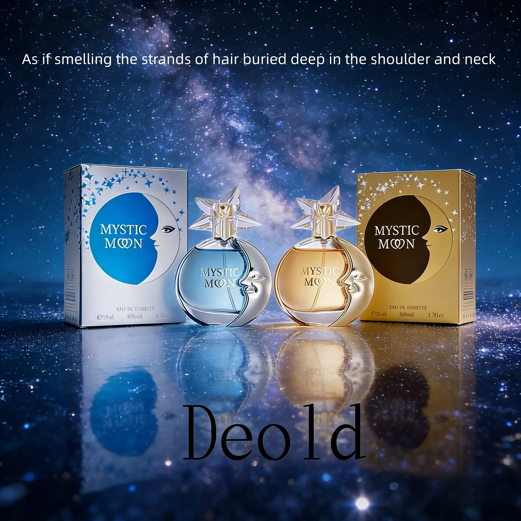 

50ML Women's Perfume, Deon New Collection: Mystic Moon & Azure Land, Long-Lasting Light Woody Scent Men's Fragrance