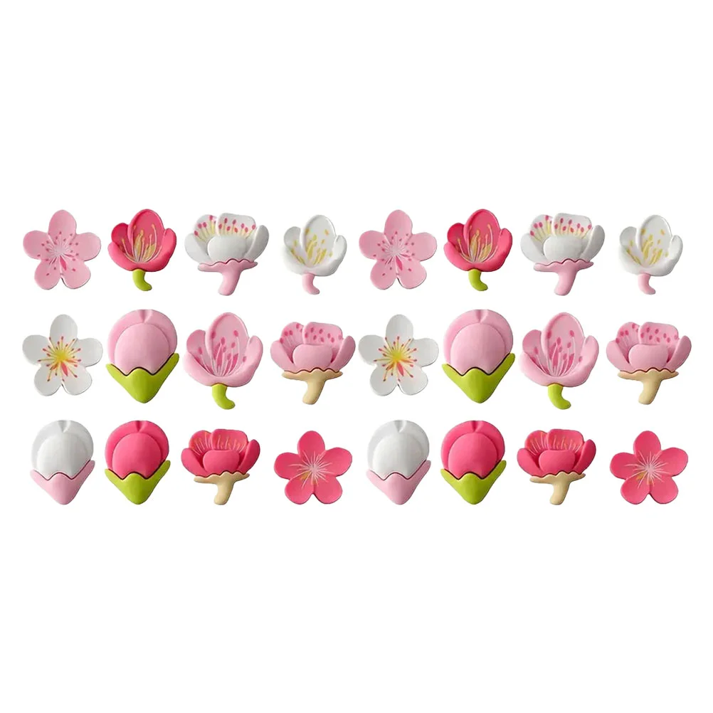 

24pcs Photo Wall Tacks Cherry Blossom Cute Thumb Tacks for Cork Board Felt Board Bulletin Map Pin Poster Hanger