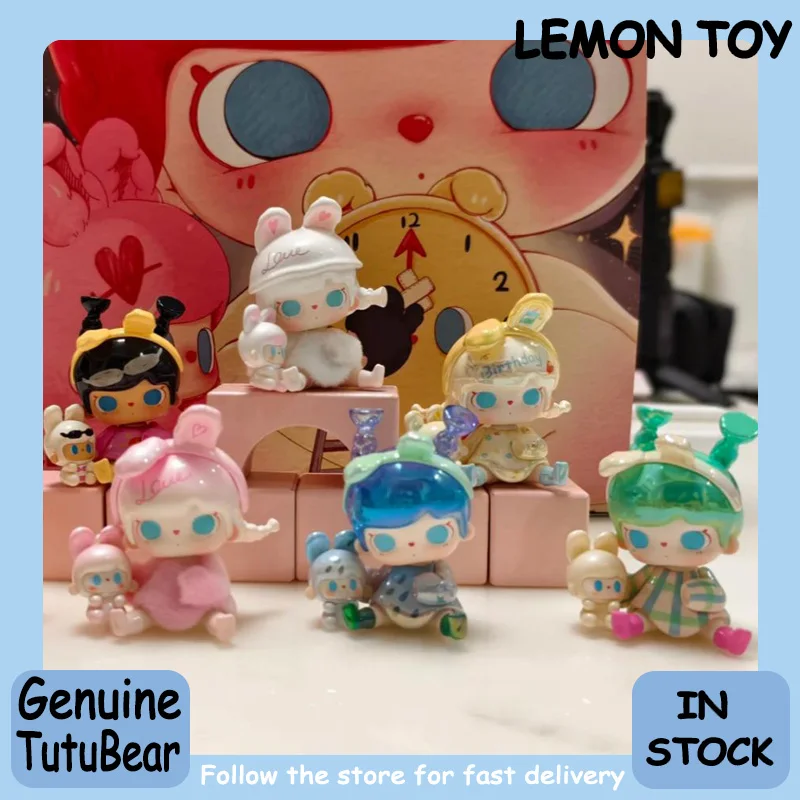 Original Tutubear Time Glitch Serie Blind Box Niedliche Mini-Puppen-Kollektion Desktop-Ornament Modischer Trend Überraschungsgeschenk
