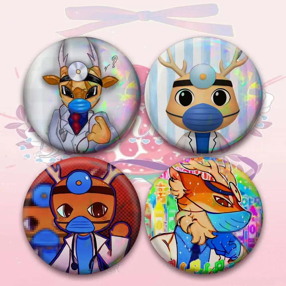 Dr. Harlow Laser Badge Applicable For Backpack Clothes Hats Decor Creative Accessories