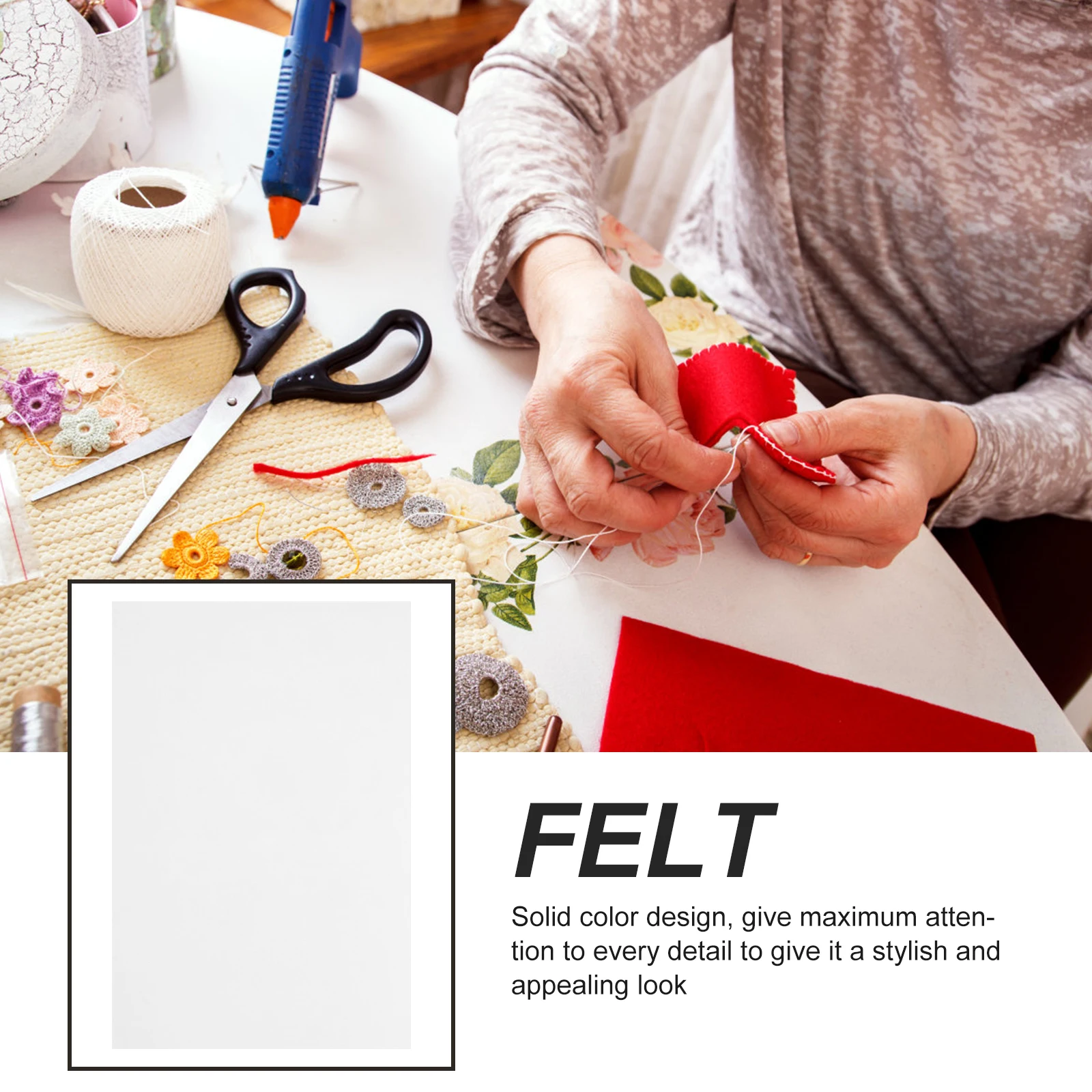 

10 Sheets Felt Stickers Strips for Furniture Pads Cabinet Doors Small Adhesive Floor Protectors Couch Leg Chair Chairs