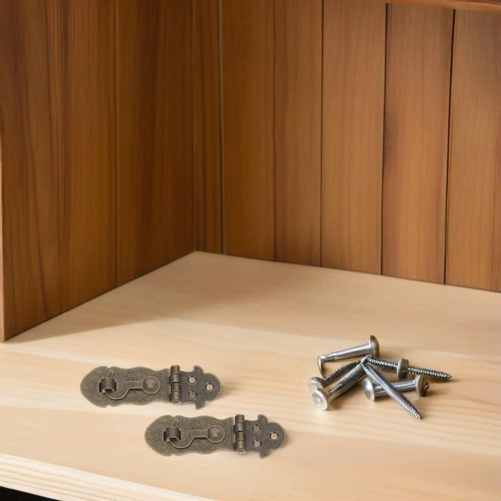 6Pcs Jewelry Box Latch Hasp Metal Clasps Retro Vintage Lock Catch Hardware for Wooden Storage Boxes Craft Projects