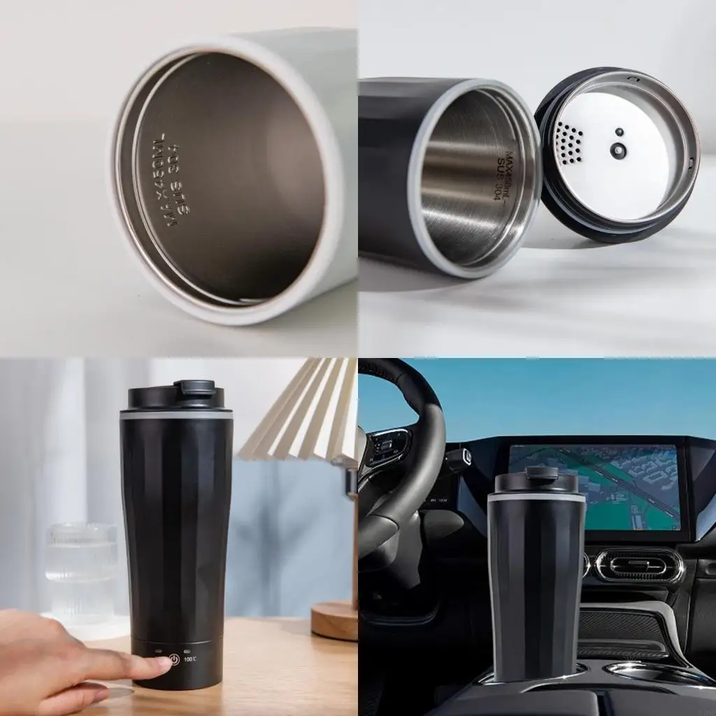 G99F 12V/24 V PROBAJE CAFÉ CAFÉ CAFÉ PERRAMIENTO 304 Taña calefactora acero inoxidable con callado automático y 6 h