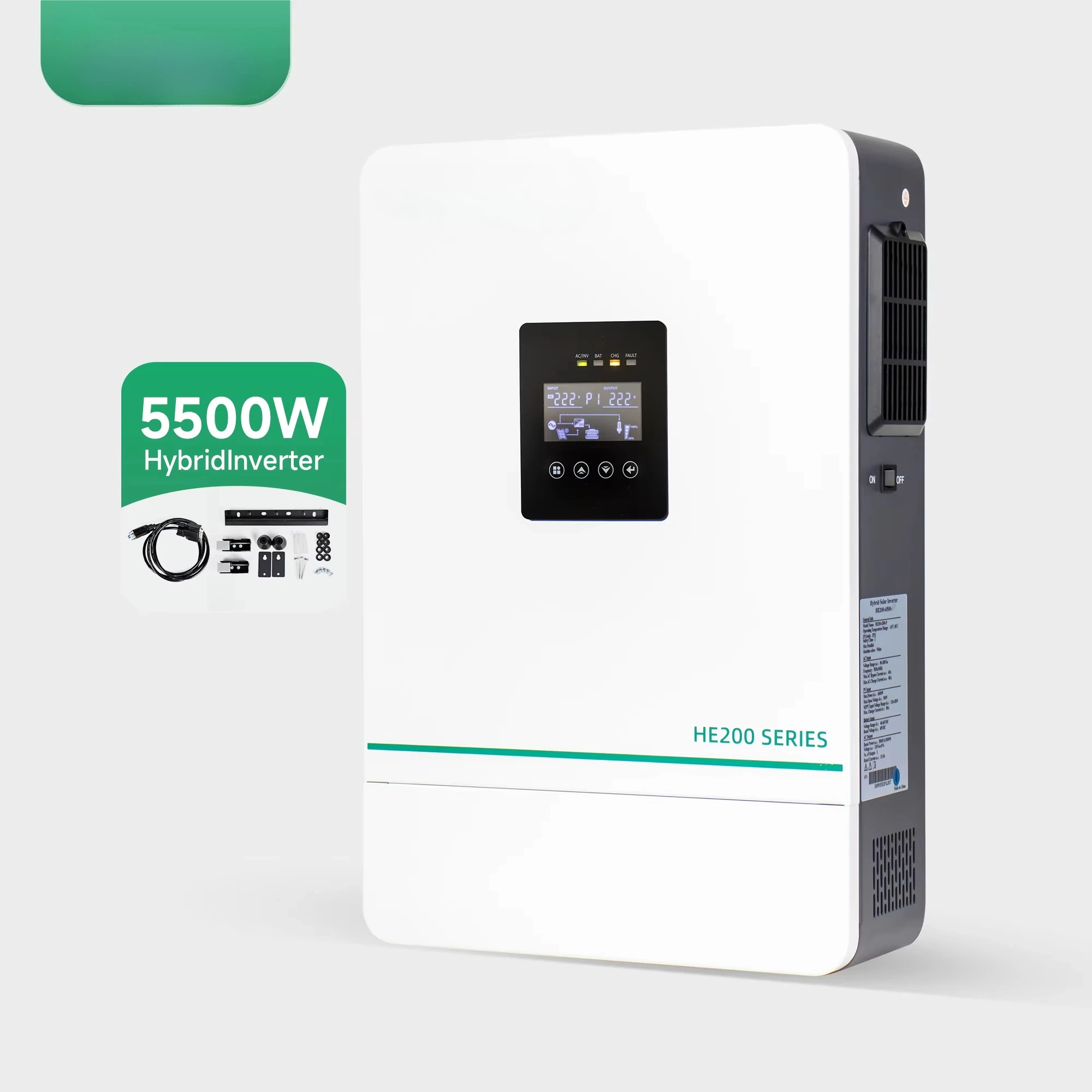 4.2-10Kw Hybrid High Frequency Dual Solar Inverter with LCD Display Off-Grid Three Phase String Inverex MPPT Charge Controller