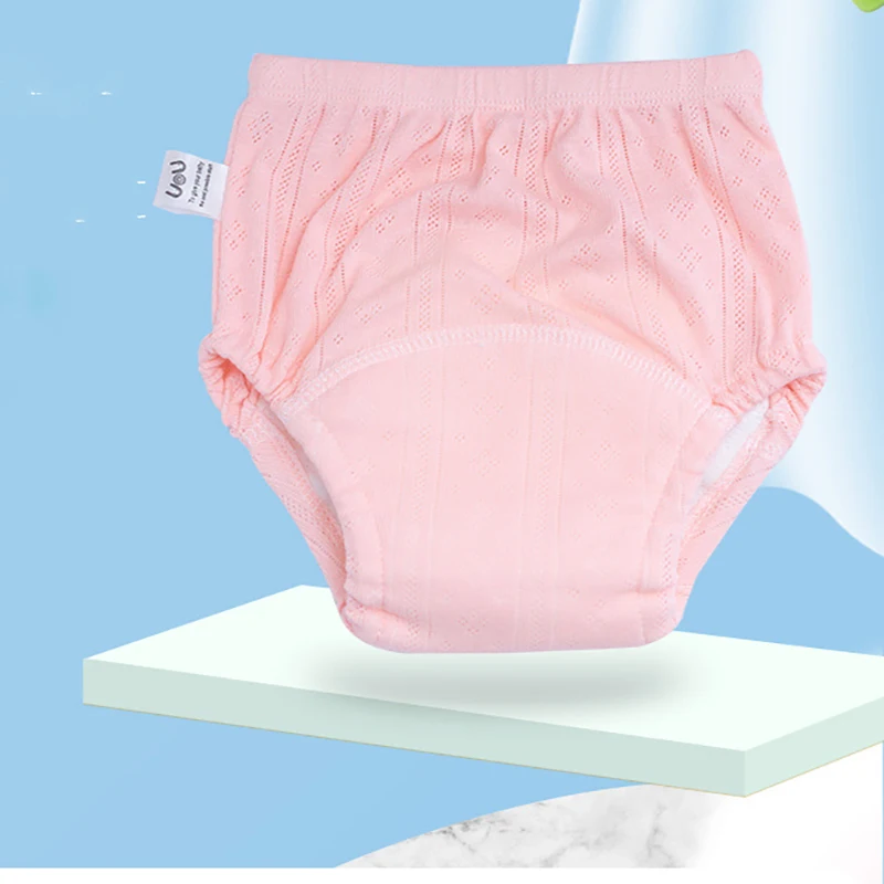 Baby Diapers Solid Color Underwear Washable Shorts Newborn Training Pants Boys Girls Reusable Diapers Baby Breathable Pull Pants