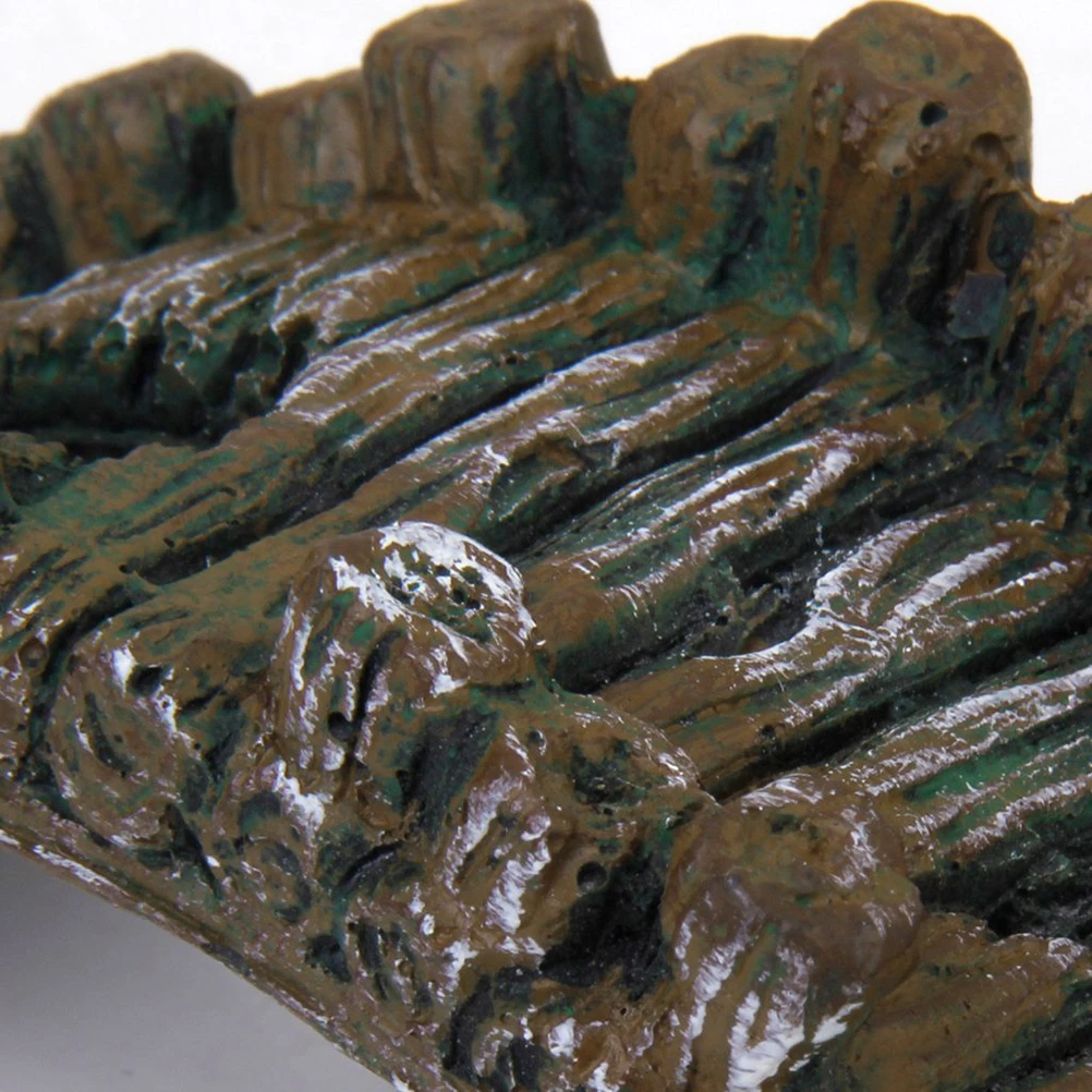 

Aquarium Bridge Ornament Resin Fish Tank Decor 135x50mm Iron Grey 50Mm Height Underwater Landscape Cave for Shrimp and Fish