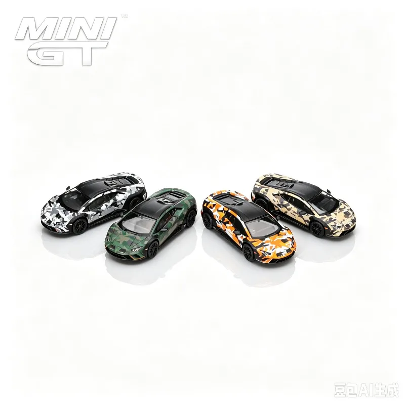 MINIGT 1:64 Lamborghini Off Road Edition all terrain set alloy die-casting model,simulated desktop ornaments adult collectible.