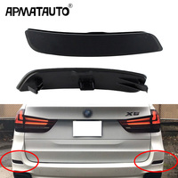 2Pcs 63147847592,63147847591For BMW X5 M F15 2014-2019 Rear Bumper Reflector Smoke Lens Cover Left + Right Car Accessories