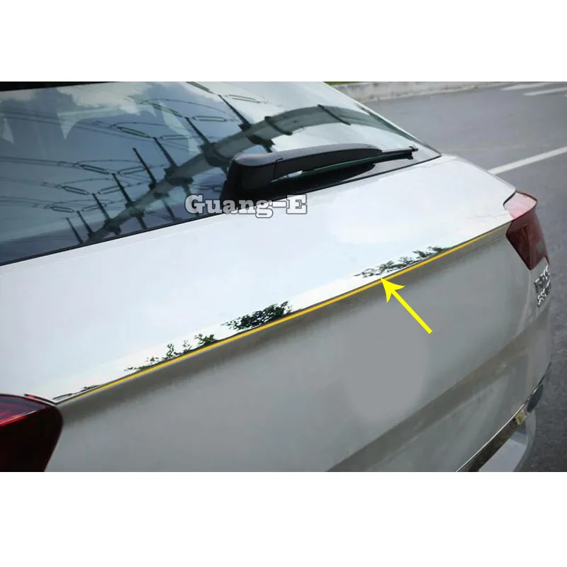 For Volkswagen VW T-ROC TROC 2017 2018 2019 2020 2021 Stainless Steel Rear Door License Tailgate Bumper Frame Trim Lamp Trunk