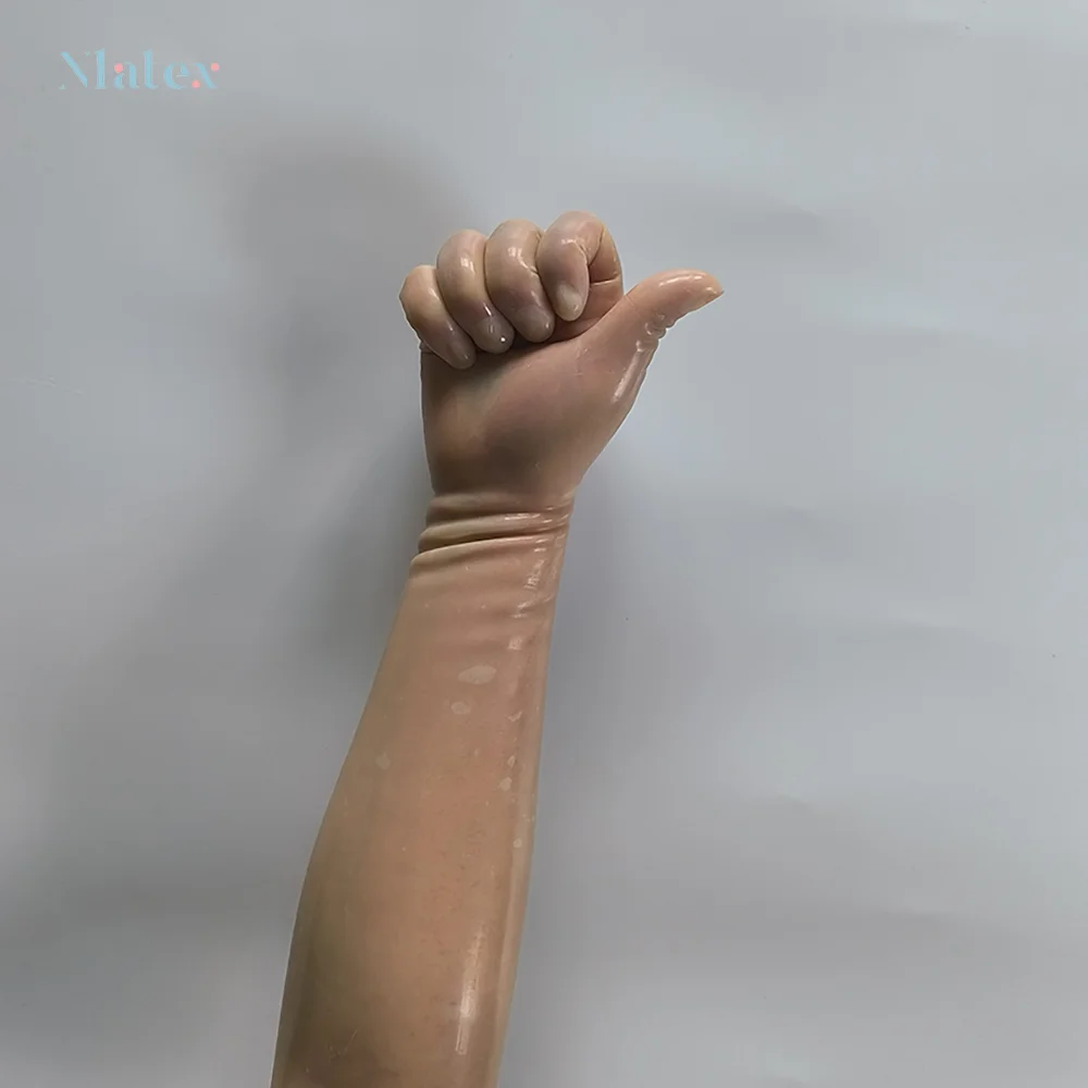 Nlatex Seksowne bezszwowe lateksowe rękawiczki operowe, fetysz klubowy dla mężczyzn i kobiet, wiele zastosowań