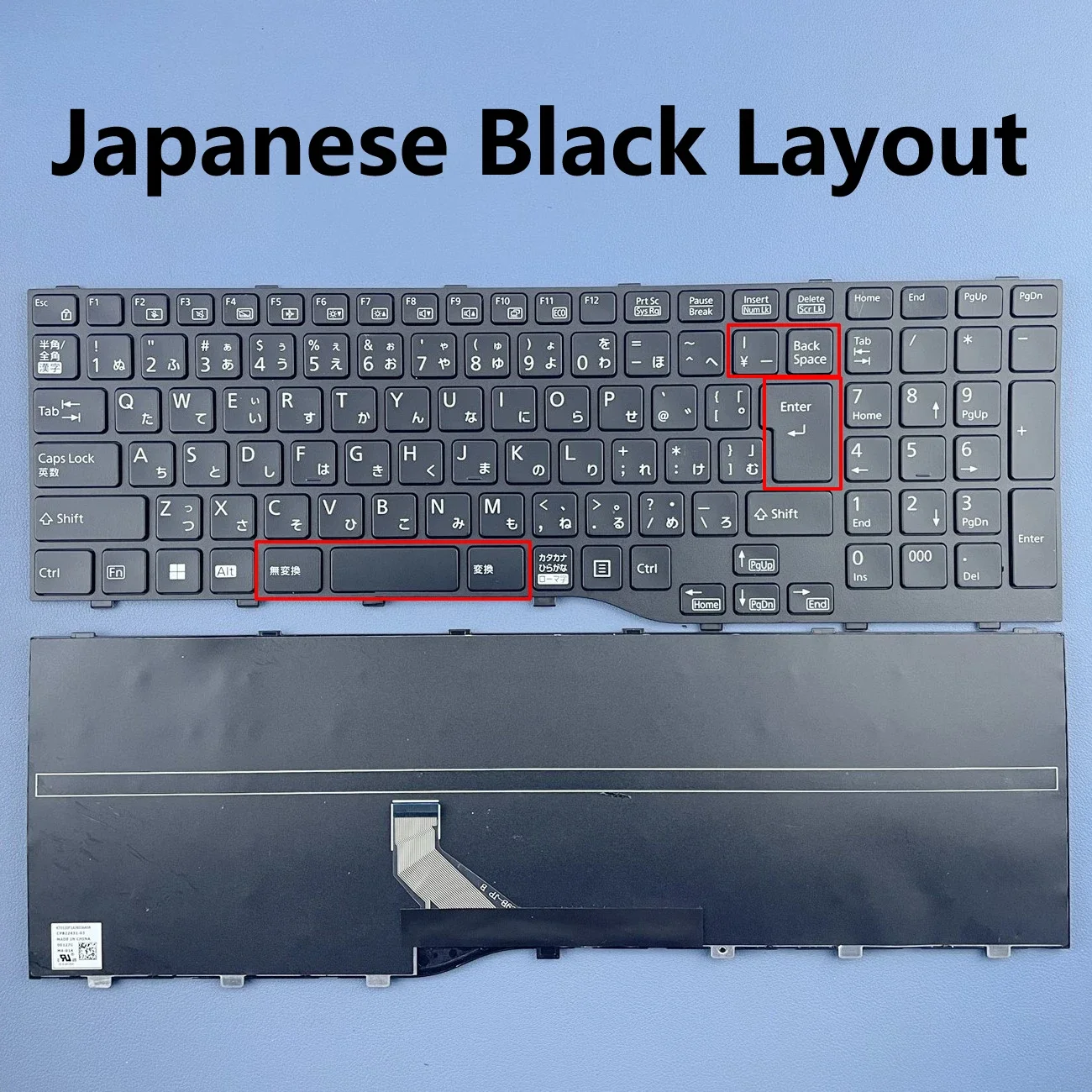 Japanese Laptop Keyboard For Fujitsu LifeBook E4512 E5512 E5512A E5513 U7511 U7512 U7613 Celsius H5511 Black Series CP822431-03