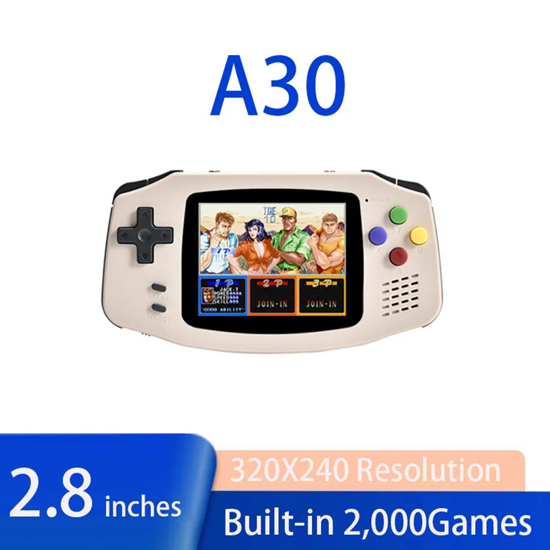 

A30 2.8inch IPS Screen 320x240 Resolution Open Source Retro Game Players Linux System English Version Game Consoles For Adults