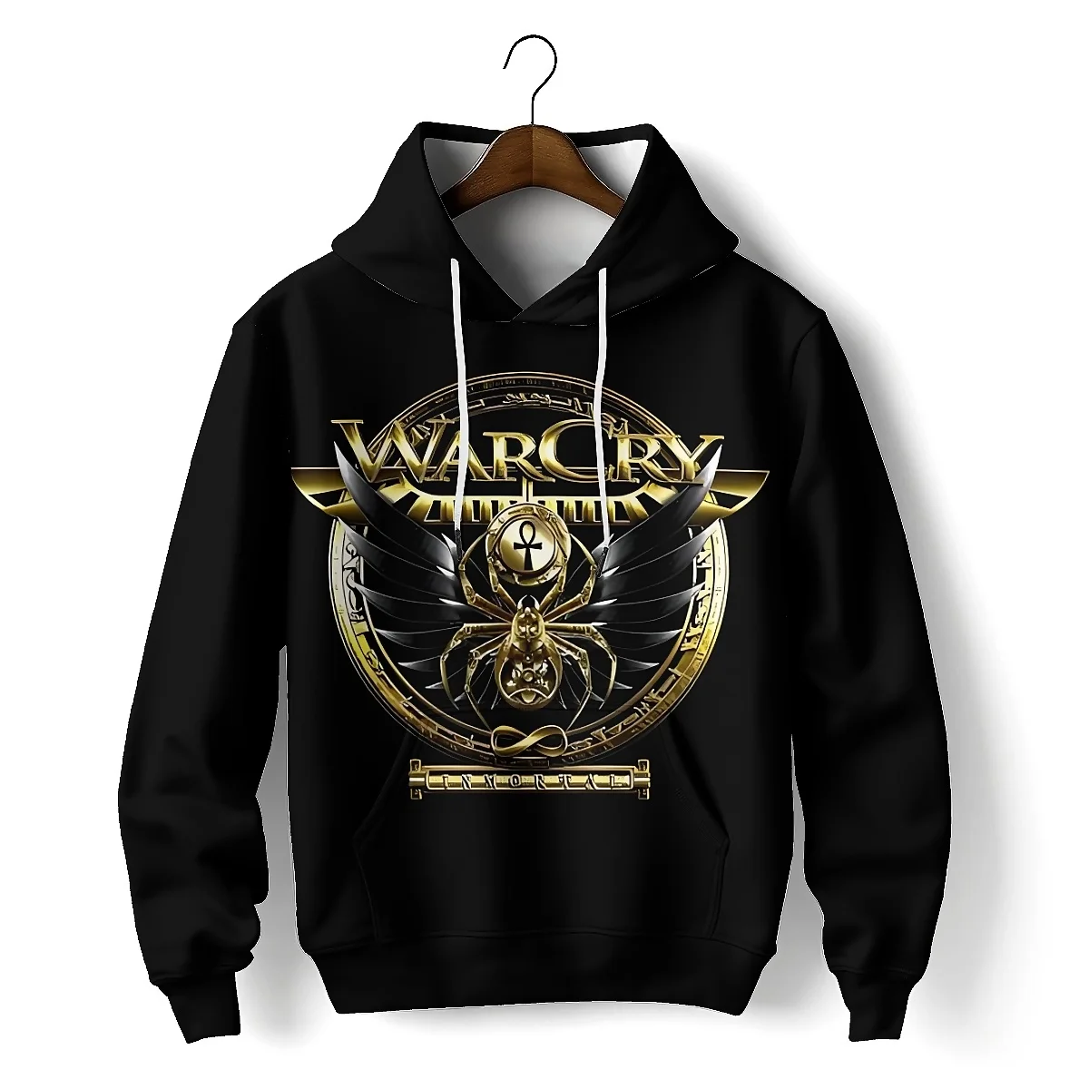 LIASOSO Warcry Rock Band Hoodie 3D Print Stylish Long Sleeve Sweatshirt for Men & Women Heavy Metal Harajuku Inspired Top