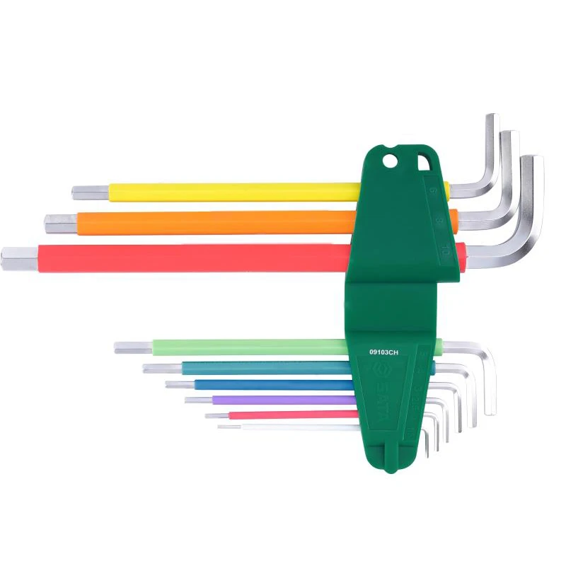 Imagem -03 - Sata-extra Long Conjunto Chave Hexagonal Série do Arco-íris Material de Alta Qualidade Acabamento Requintado Operação Simples Pcs 09103ch