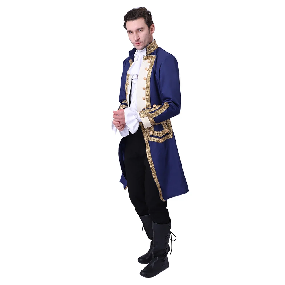 Costume da Tailcoat uniforme militare coloniale del 18esimo secolo da uomo Costume da Regency da uomo vittoriano medievale Costume di Halloween retrò