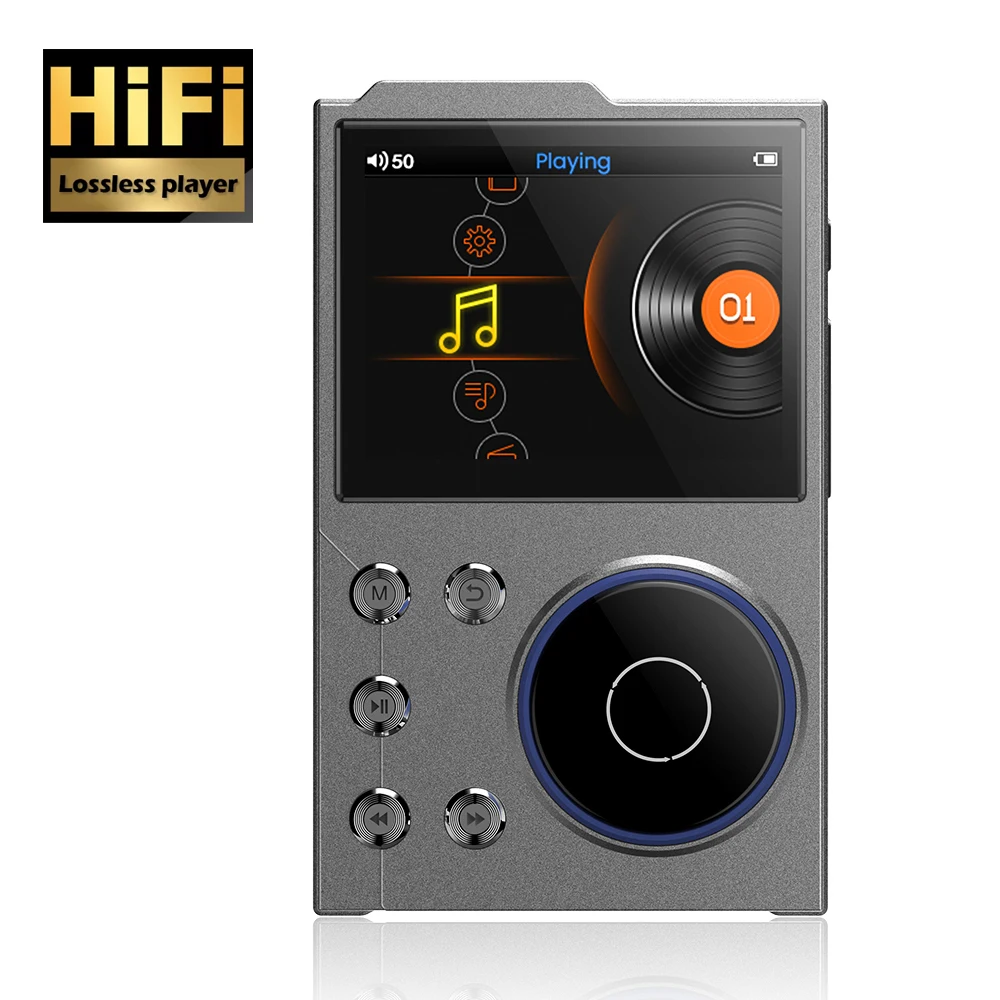 

Hi-Fi Digital Audio Music Player Lossless DSD High Definition Portable MP3 Player Built in 16GB Memory, Supports Up to 128GB