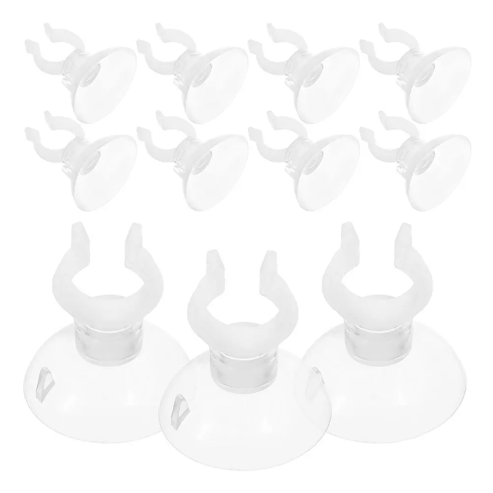 

20 Pcs Aquarium Suction Cups Transparent Tube Clips Hose Clamps Fish Tank Tubing Holders Water Clamps ABS Material Easy