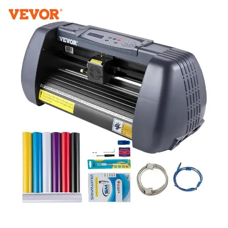 Vevor Vinyl Cutter Plotter Maschine Windows Software 3 Klingen Stift halter 14 Zoll 375mm max Papier