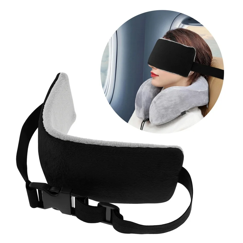 Head Support Strap Adjustable Travel Pillow Airplanes Neck Support Band Portable Cars Seat Sleep Aid Head Fixed Strap