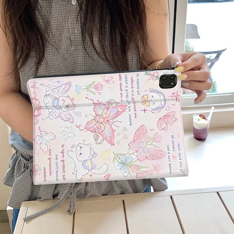capa-de-livro-trifolds-pad-para-ipad-pro-10-11-2020-7ª-8ª-air-3ª-air-4ª-9ª-geracao-air-5ª-geracao-2022-air-11-com-estampa-de-gatinho-borboleta