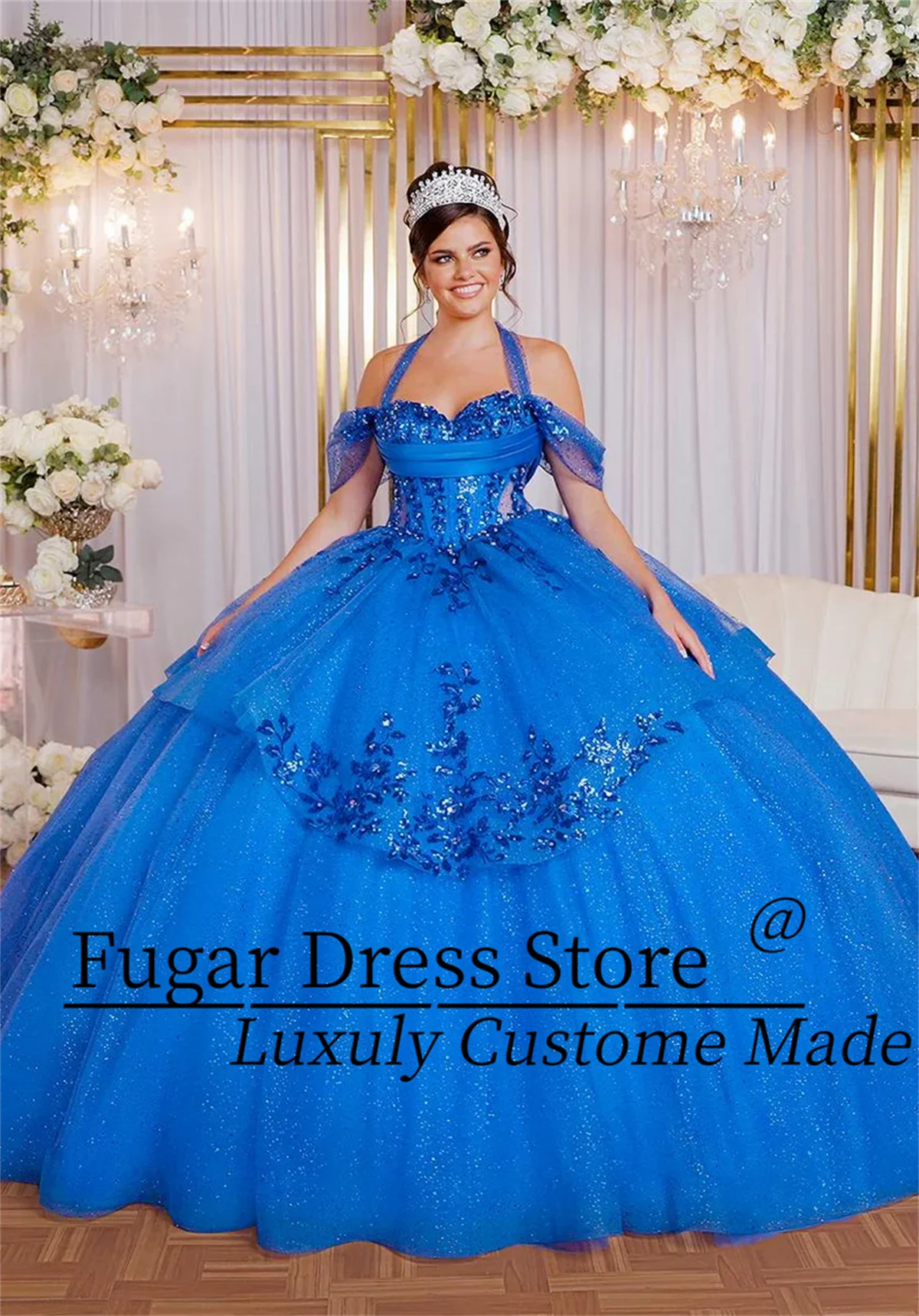Customized Unique Gown Quinceanera Dresse Transparent side cut stylized layered skirt Sweetheart collar Party vestidos de fiesta