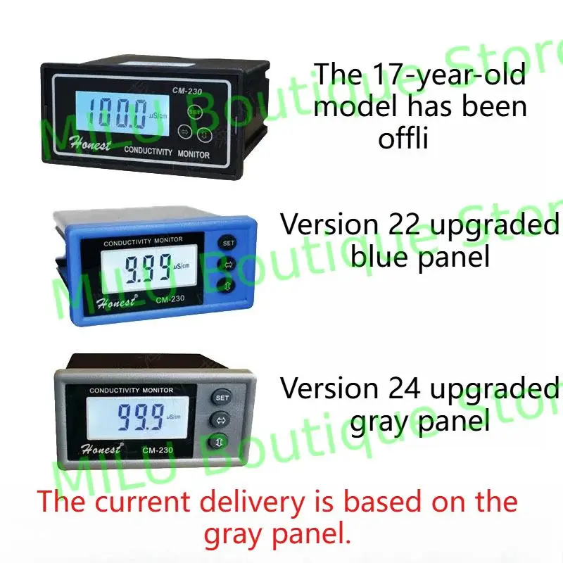 CM-230K مراقبة الموصلية عبر الإنترنت تستر متر محلل الاتصال التتابع NC 0-1999us/سم خطأ 2%FS ATC إنذار الناتج 4-20mA #3