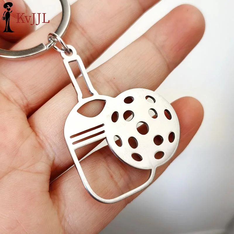Llavero con forma de raqueta de pickleball para aficionados al equipo, colgante en miniatura, regalos de joyería para entusiastas de los deportes y eventos