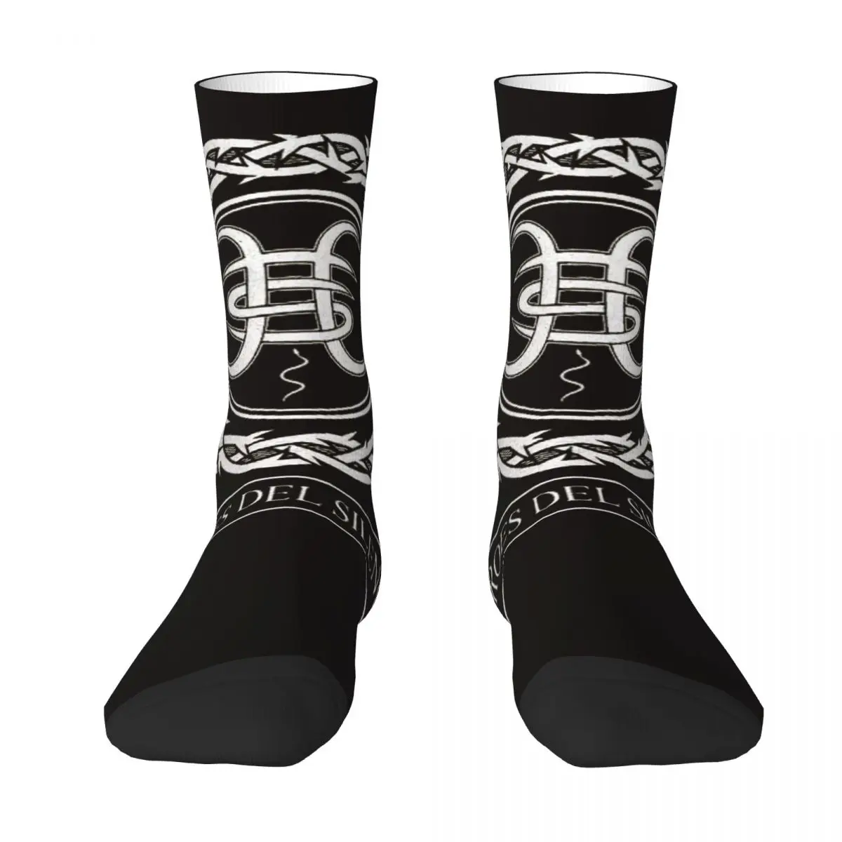 HEROES DEL SILENCIO Men Women Happy Socks Windproof Novelty Spring Summer Autumn Winter Stockings Gift