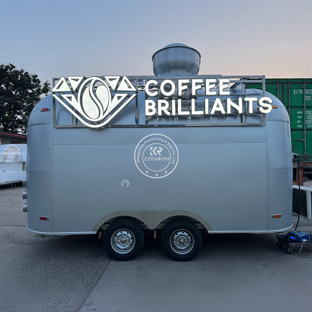 Custom Street Catering Truck Van Cart Bakery Dessert Coffee Kebab Food Trailer Full Kitchen Mobile Fast Food Truck For Sale