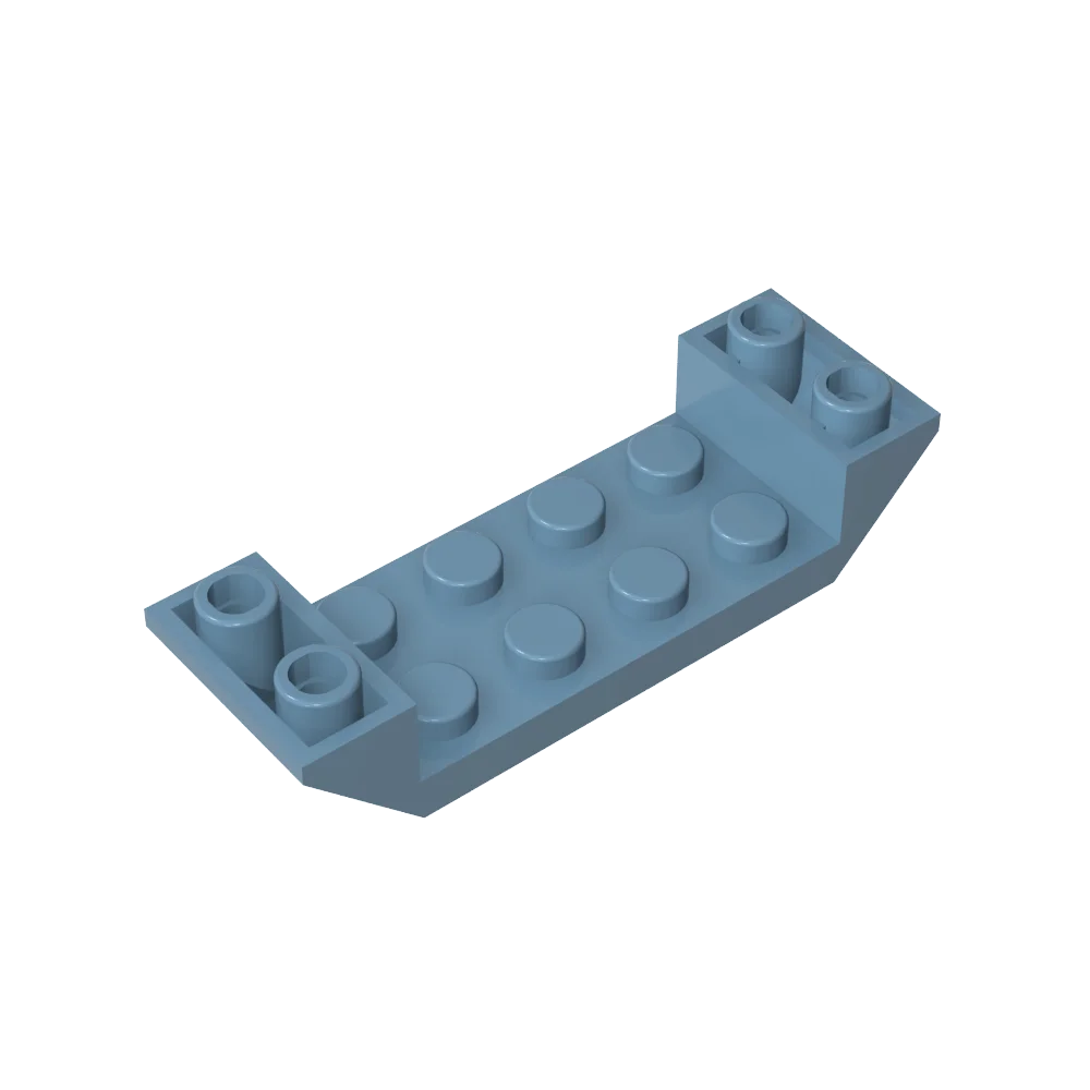 Gobricks bouwstenen GDS-687 Helling omgekeerd dubbel 45 °   6 x 2, met 2 x 4 uitsparing, compatibel met Lego 22889 Technisch