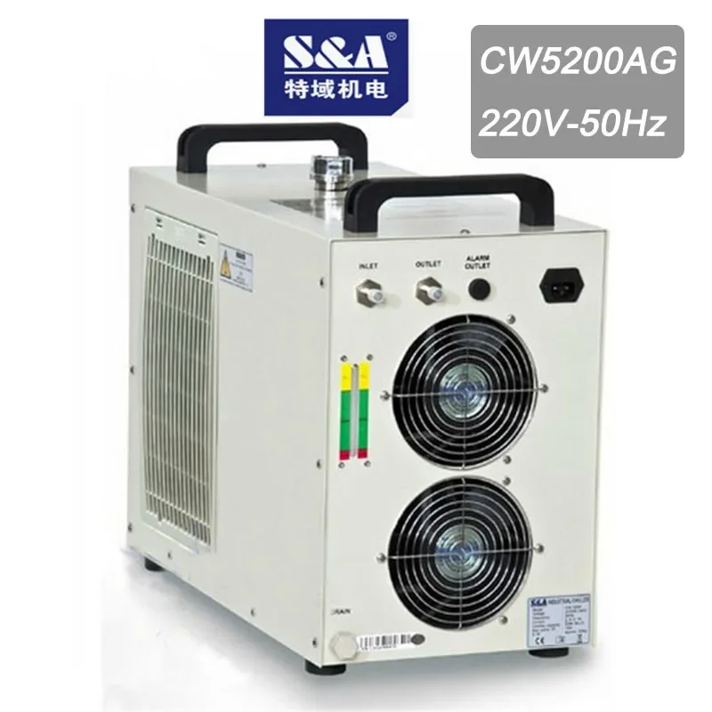 QDHWOEL Origin Teyu S&A CW5200AG 50Hz Industry Air Water Chiller for 150W Co2 Laser Tube