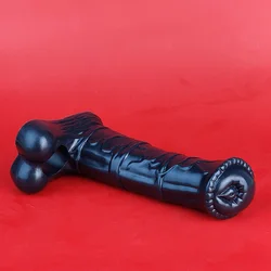 YOCY 2209 L Size Black Horse Penis Sheath Liquid Silicone Cock Sleeve Drop Shipping