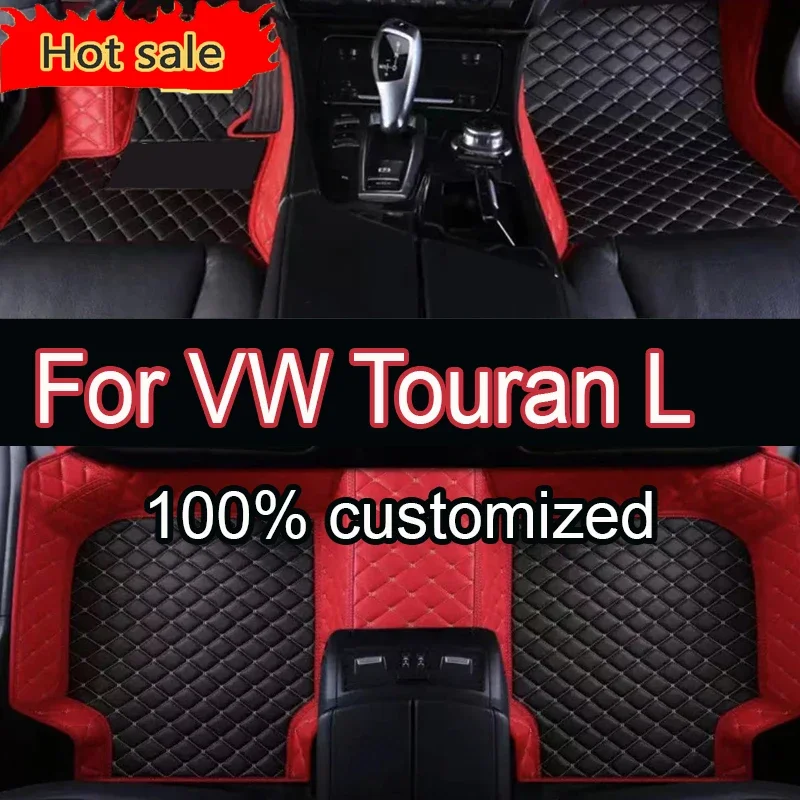 

Car Floor Mats For VW VW Touran L Seven Seats 2016 2017 2018 2019 2020 2021 Custom Auto Foot Pads Interior Accessories 0527